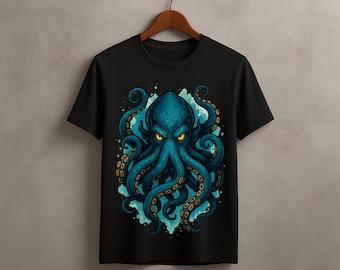 Kraken PNG: Sea Monster Clipart, Nautical Illustration (Digital Download)