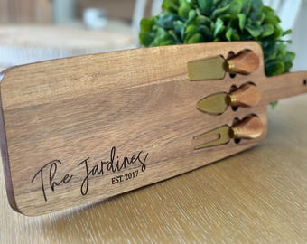 Personalized Charcuterie Board, Custom Cheese Board , Wedding Gifts, Couple Gifts, Housewarming Gift Idea, Christmas Gift, Realtor Gift