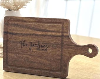 Custom Charcuterie Board: Personalized Hardwood Cheese Board
