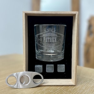 Best Price Whisky and Cigar Gift Set ,Best Man Gift, Personalized Groomsmen Gift, Whiskey Lover Christmas Gift, whisky-set ,