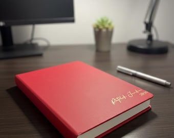 Custom Journal, Engraved Faux Leather Journal, Custom Vegan Leather Journal, Personalized Leather Journal, Notebook