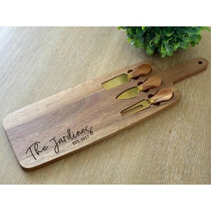 Custom Cheese Board - Personalized Charcuterie for Weddings, Couples, Housewarming & Christmas Gifts, Perfect Realtor Gift Idea