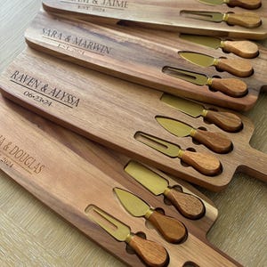 Custom Charcuterie Boards, Personalized Cheese Board, Bridal Shower Gift, Gift for Couple, Housewarming Gift, Engagement Gift, Realtor Gifts
