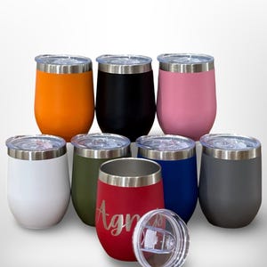 Wine Tumbler, Personalized Tumbler, Bachelorette Bridesmaid Proposal Gift,  Coffee Cup, 12oz Stainless Steel Tumbler Cottage Liquor Tumbler