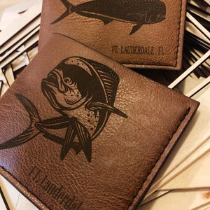 Cartera de pescado personalizada