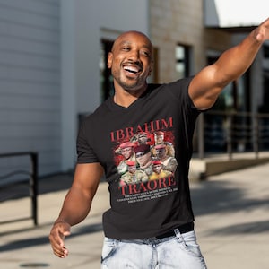 Ibrahim Traoré T-shirt, Empowering Celebrating Leadership & Change, Casual Tee, Gift for Activists, Unique Graphic Shirt, Statement Apparel