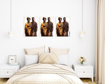 African Family Art Print: Ethnic Home Decor (Digital Download)
