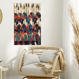 DIGITAL ART African ethnic painting ethnic painting canvas tribal ,  African art, Home decor, Ethnic Decor, Abstract art  Cultural Decor