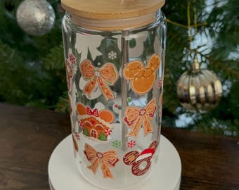 16oz Iced Beverage Tumbler - Holiday Themed