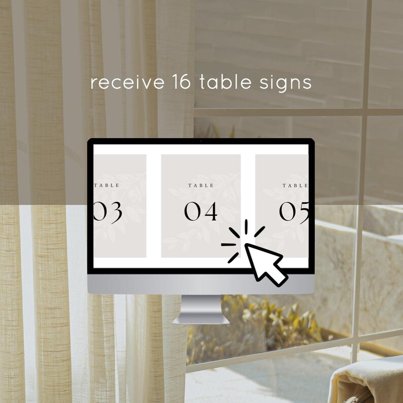 Table Signage / Numbered Table Signs - Etsy
