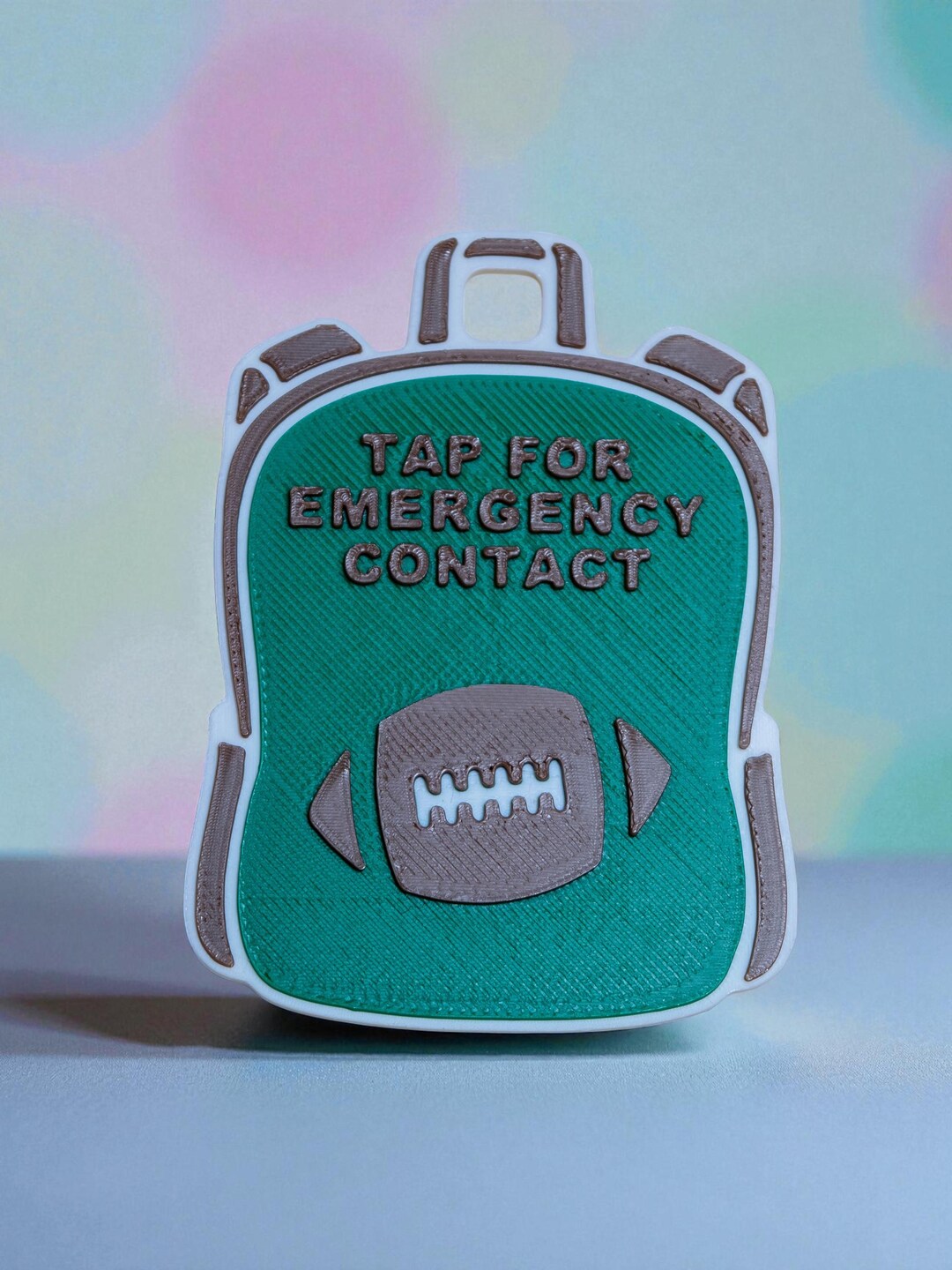 NFC Emergency Contact Tag for Kids | 3D Printed Backpack ID Tag | Smart ...