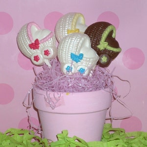 Chocolate Baby Carriage Lollipops