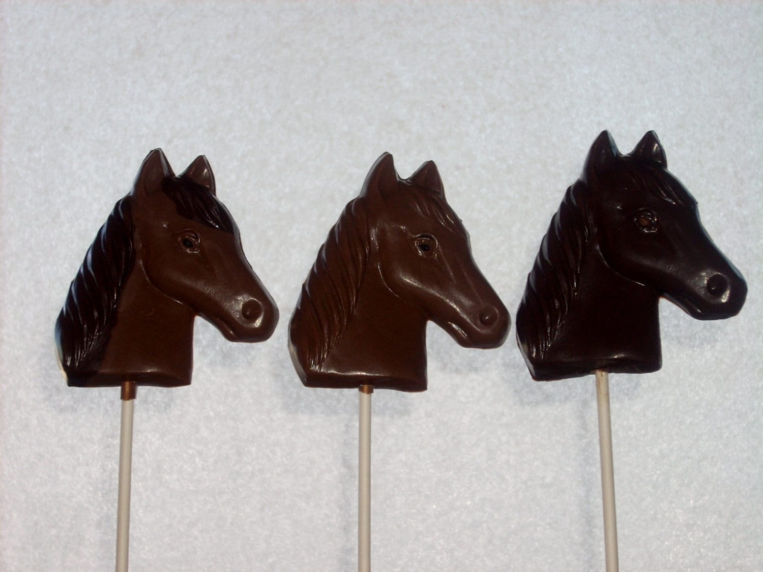 Chocolate Horse lollipops Etsy