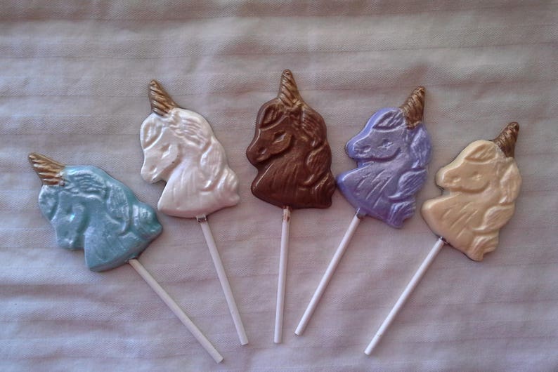 Chocolate Unicorn Lollipops Etsy