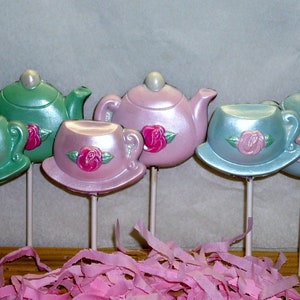 10 Chocolate Teapot and Teacup lollipops image 1