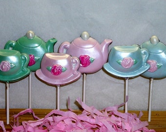 10 Chocolate Teapot and Teacup lollipops