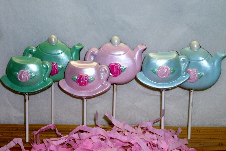 10 Chocolate Teapot and Teacup lollipops image 1