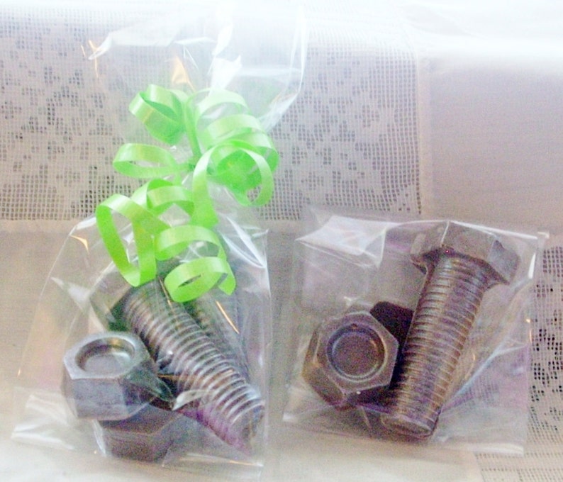 Chocolate 3 D Nuts and Bolts favors or cupcake toppers image 3