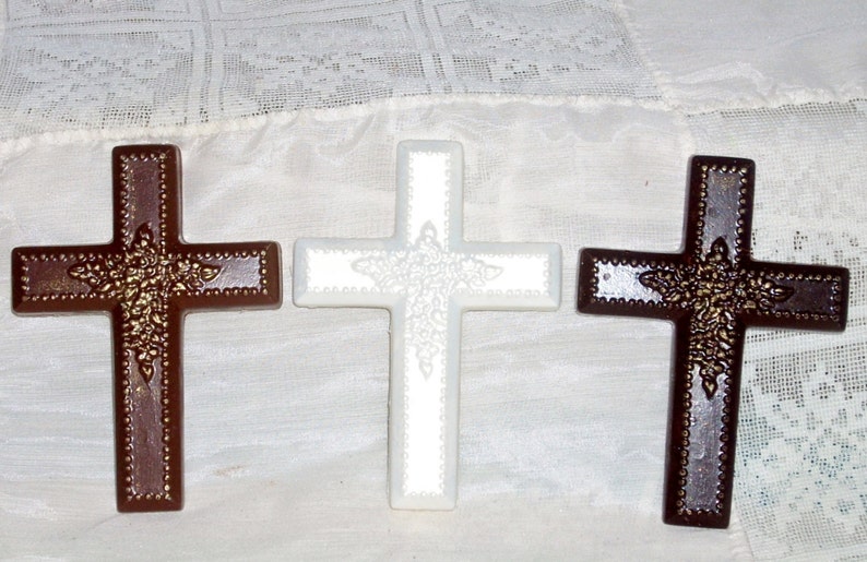 Chocolate Cross Favors Confirmation Baptism Communion Etsy