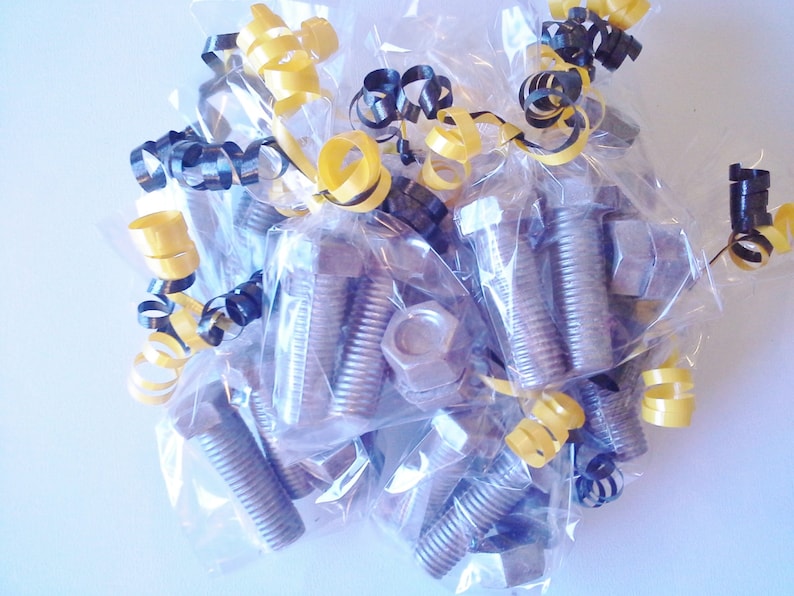 Chocolate 3 D Nuts and Bolts favors or cupcake toppers image 2
