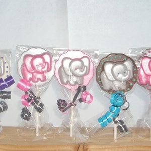 Chocolate Baby Elephant lollipops image 1