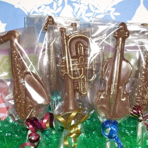 Chocolate Musical Instument Lollipops recitals, music teacher image 2