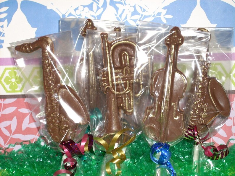 Chocolate Musical Instument Lollipops recitals, music teacher image 2