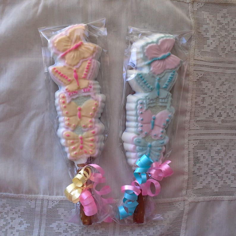 Chocolate Butterfly Pretzel Rods Etsy