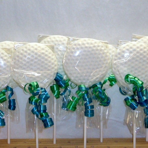 Golf Ball Lollipops