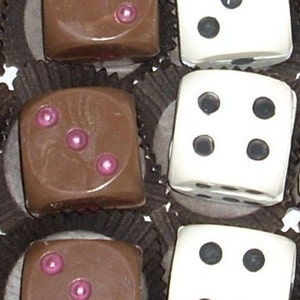 Chocolate Roulette Wheel Dice and Poker Chips image 3