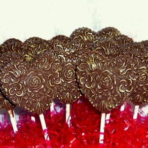 Chocolate Hearts and Flowers Lollipop image 2