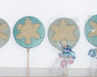 Frozen Snowflake lollipops