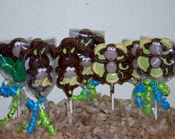 10 Jungle Monkey Lollipops