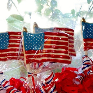 Chocolate American Flag Lollipops image 1