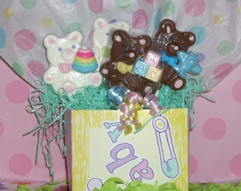 Teddy Bear Chocolate Lollipops birthdays, baby showers