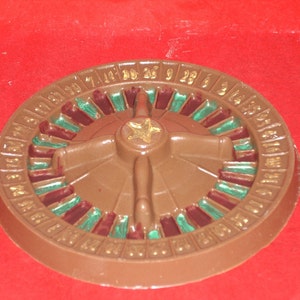 Chocolate Roulette Wheel Dice and Poker Chips image 2