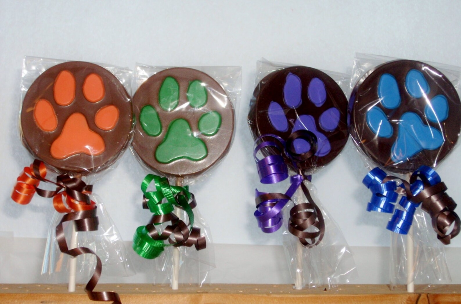 Chocolate Animal Paw Print Lollipops Etsy