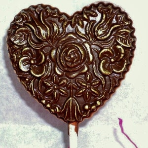 Chocolate Hearts and Flowers Lollipop image 3