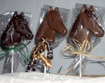 Chocolate Horse lollipops