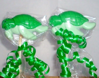 Chocolate Sea Turtle Lollipops under the sea