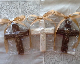 Chocolate Cross Favors confirmation baptism communion