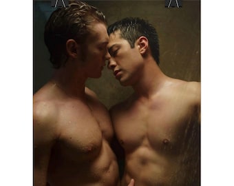 Heated Rivalry Hollanov Connor Storrie & Hudson Williams 8x10 Poster | Ilya Rozanov | Shane Hollander