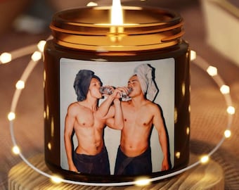 Heated Rivalry Hollanov Candle | Amber Jar Soy Wax Candle
