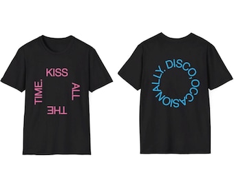 Kiss All The Time Disco Occasionally Tee | Harry Styles Tour Shirt