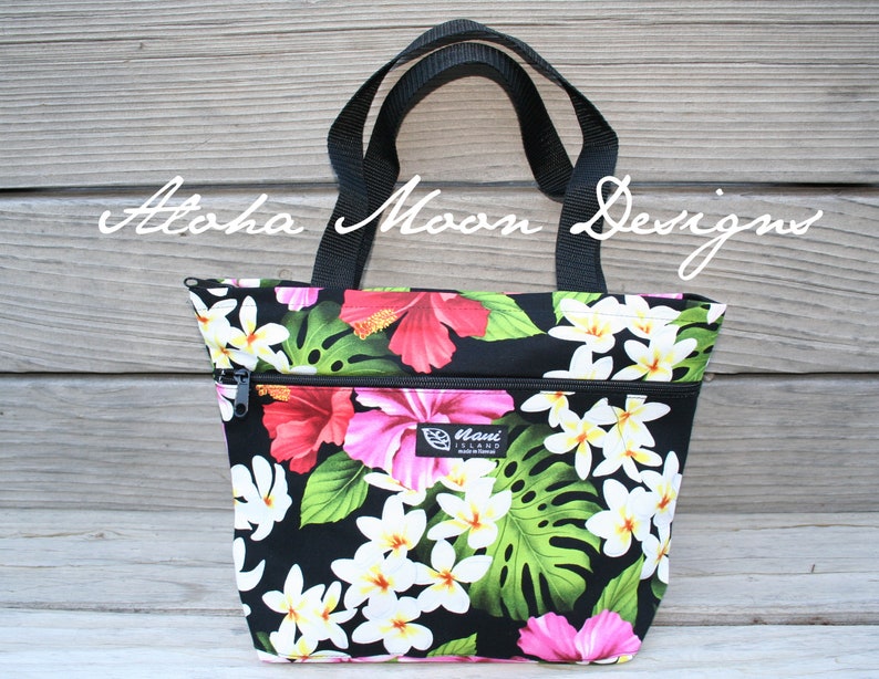 Hawaiian Print Tote/purse Made in Hawaii Custom Embroidery Etsy