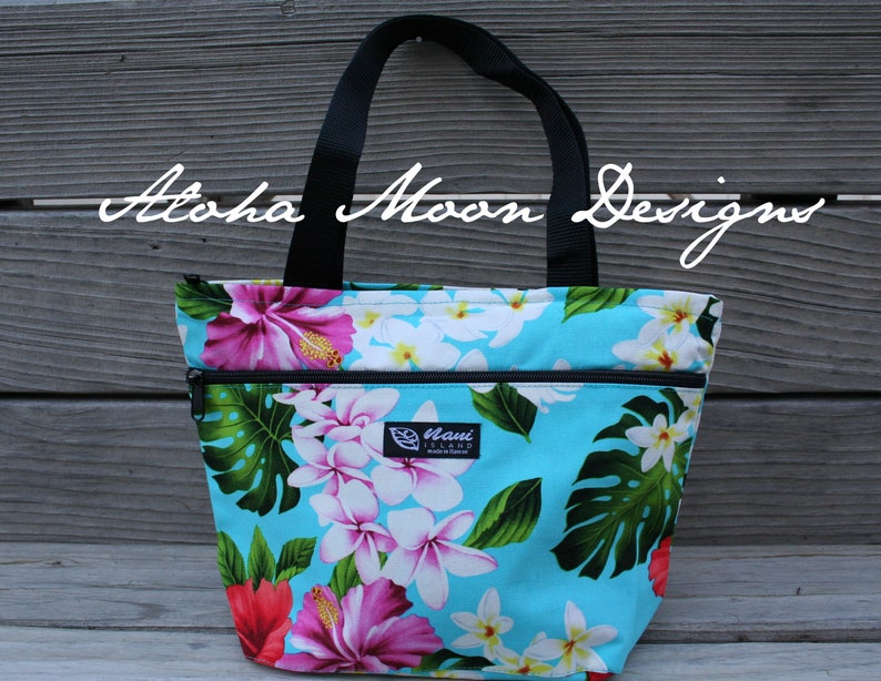 Hawaiian Print Tote/Purse Made in Hawaii Custom Embroidery Etsy