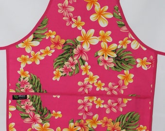 Delantales con estampado hawaiano. Fabricados en Hawái. ¡Ideales para cocinar, limpiar y hacer jardinería! Tejido y confección de alta calidad.