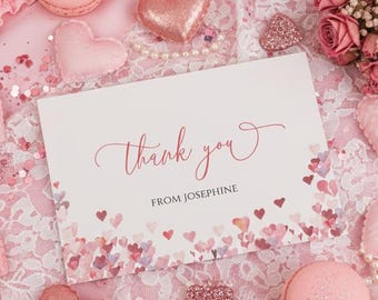 Whaline 24 Pack Red And Pink Thank You Cards Greeting Cards Blank Note Card With Envelopes Stickers For Valentine's Day Wedding Bridal Baby Shower Birthday 4 X 6 Inch P 346383615 - View #4