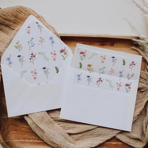Wildblumen Hochzeit Einladung Vorlage | Druckbares Boho Blumen Bundle | Elegantes Kranz-Design für Rustikale Hochzeiten | Wildblumen-Bündel, NELLY Bild 10