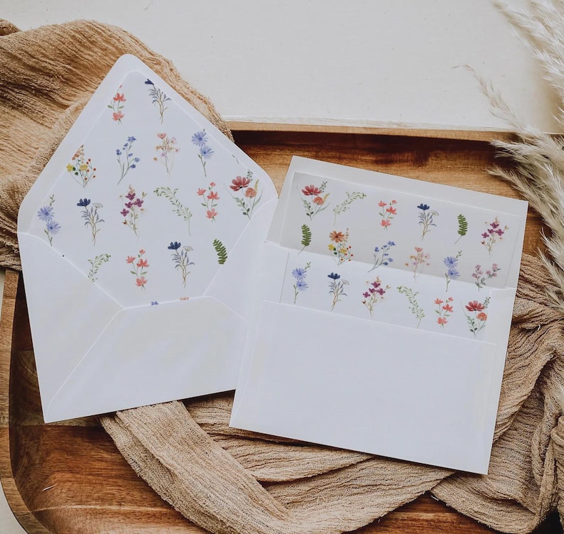 Wildblumen Hochzeit Einladung Vorlage | Druckbares Boho Blumen Bundle | Elegantes Kranz-Design für Rustikale Hochzeiten | Wildblumen-Bündel, NELLY Bild 10